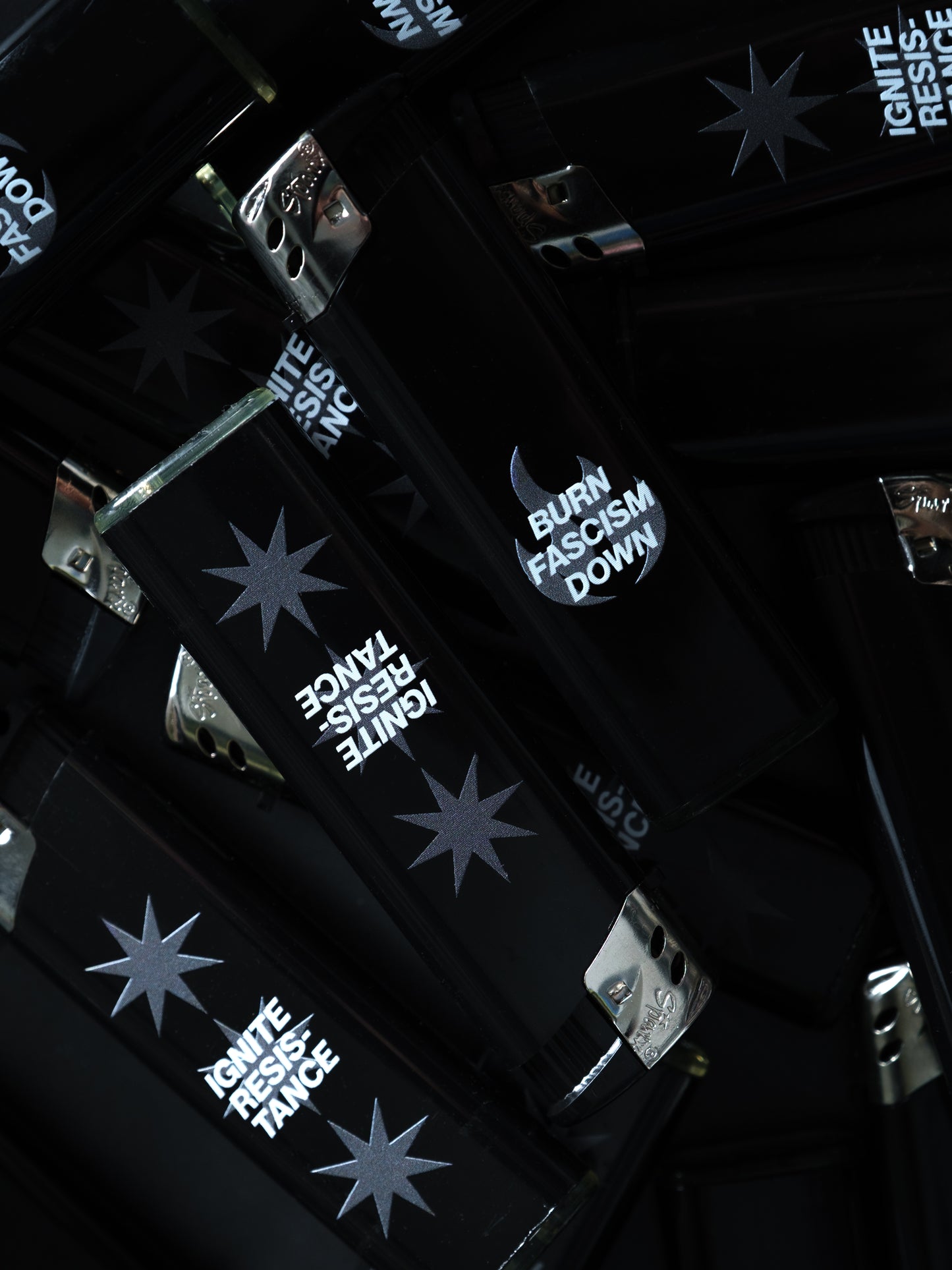 BURN FASCISM DOWN lighter